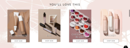 site internet - page principale - fentybeauty - shop